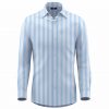 CAMISA WIDE STRIPES CELESTE
