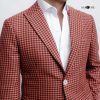 BLAZER HOUNDSTOOTH CORAL