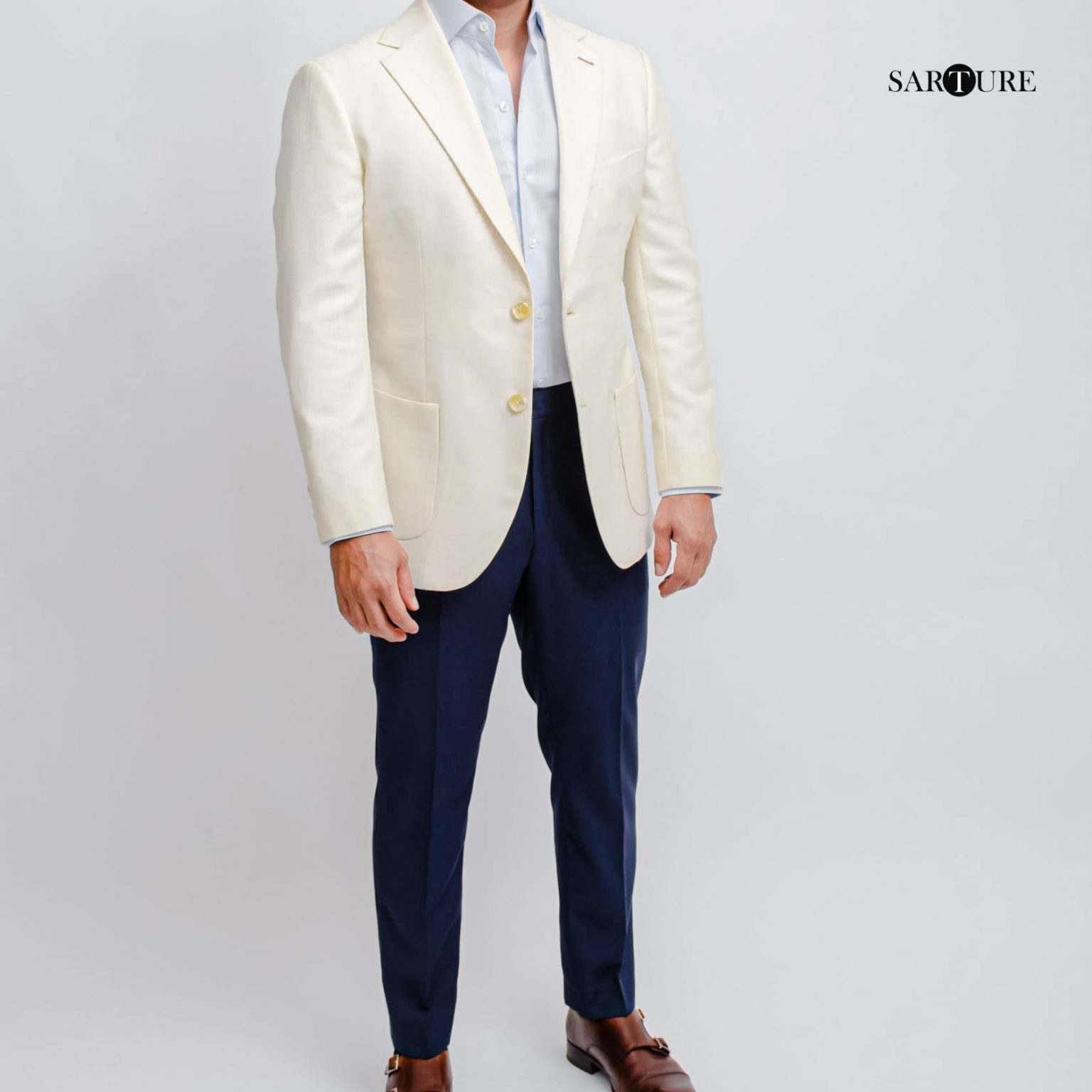 Blazer En Cuir Noir Cabrini Silver Line - Taille 40, Occasion Très Bon état - Style Business
